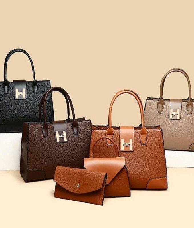 Classy Chic 3 in 1 Premium Classic High Quality Ladies Bag