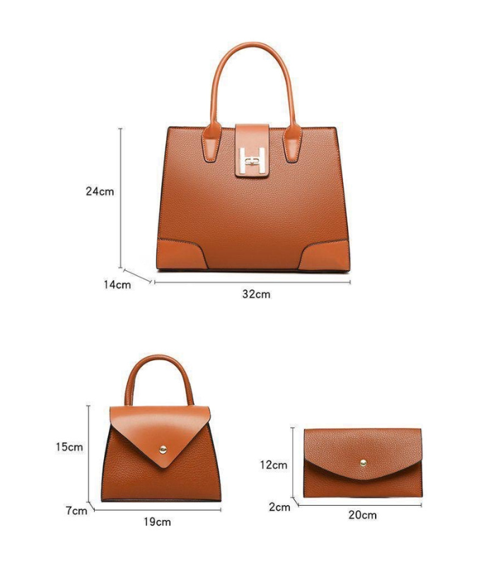 Classy Chic 3 in 1 Premium Classic High Quality Ladies Bag